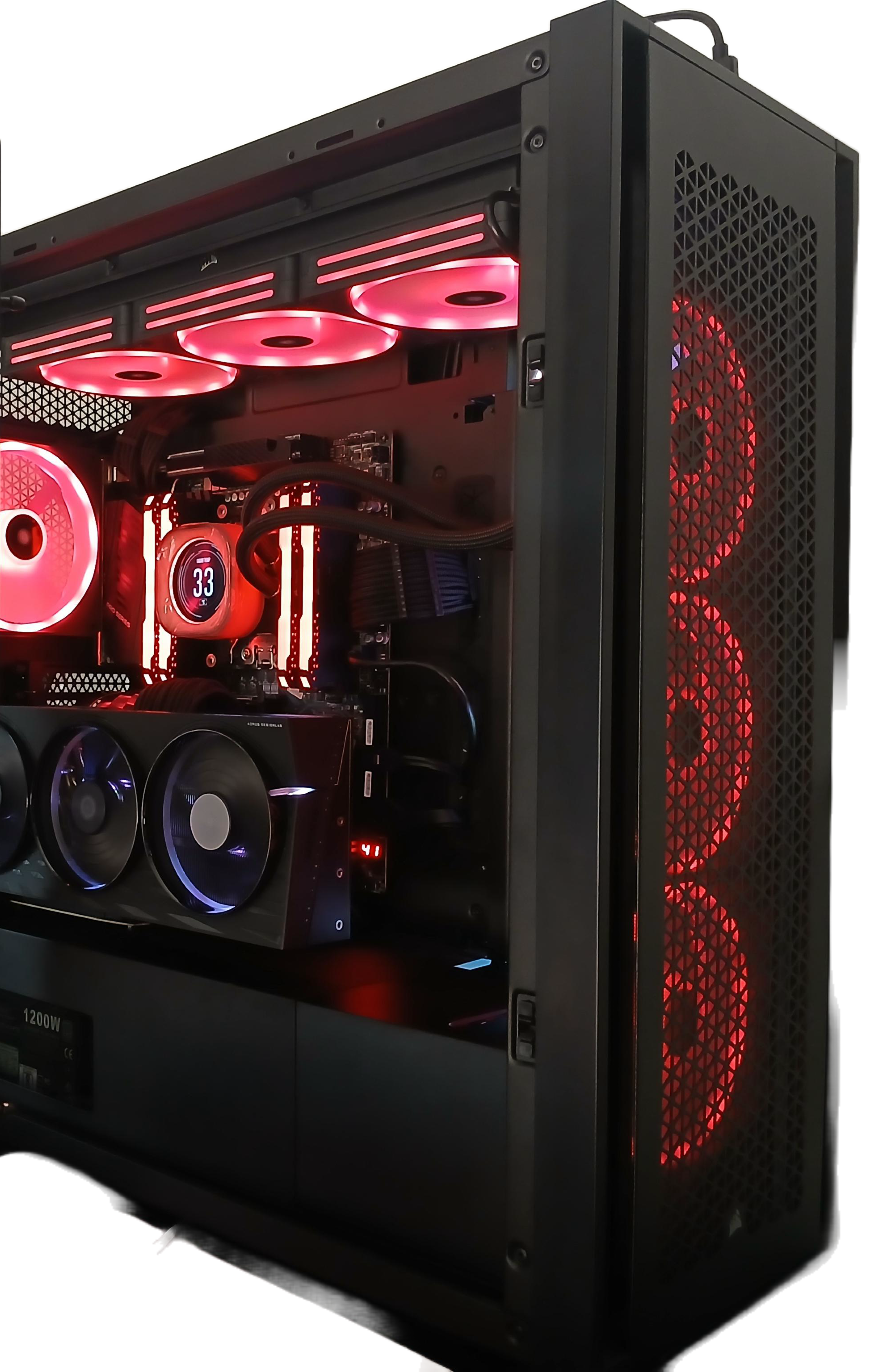 Crimson Workstation. Extreme Threadripper 3960X Workstation build for heavy loads in development and 3D rendering.